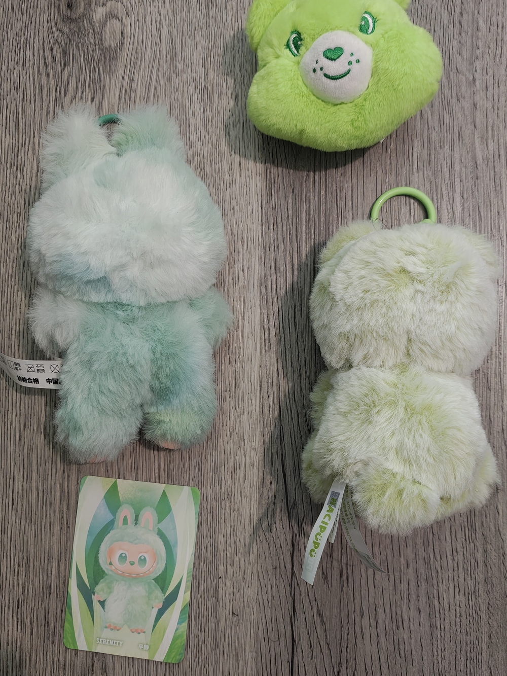 Authentic Pop Mart Labubu Big Into Energy Serenity & Hacipupu Green Apple Bundle - Picture 9 of 9